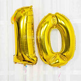 16 Inch Gold Balloons Decor Letters A To Z Numbers 0 To 9 For Wedding Prom Birthday Party (Number 8)