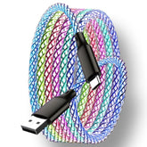 Car Carplay Cable For Iphone 16 15 Pro Max Plus, 4.9Ft Rgb Light Up Usb A To Type C Carplay Charger Cable, Led Colorful Gradual Usb C Fast Charging Cord For Iphone, Ipad Pro/Air/Mini, Samsung More