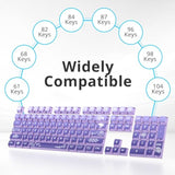 Pudding Pbt Keycaps For 75 Percent Keyboard, 120-Keys Transparent Keycaps Asa
