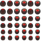 Earbud Tips Soft Silicone Earbuds Replacement Tips Fit For In-Ear Headphones (Inner Hole From 3.8Mm -4.2Mm) 18 Pairs S/M/L Sizes Soft Silicone Ear Tips Earbud Covers Eartips 18 Pairs Blackred
