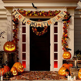 Halloween Happy Trick or Treat Burlap Banner Hanging Garland Fireplace Party Decor