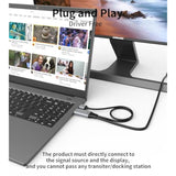 Displayport To Usb C Cable, 4K@60Hz Display Port To Usbc 6.6Ft, Dp 1.2 Male To Type-C Male Converter For Usb-C Touchable Portable Monitor, Compatible For Macbook Pro/Air, Imac