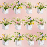 12 Sets Wildflower Table Centerpieces Artificial Spring Wildflower With Flower Paper Boxes Spring Flower Theme Party Supplies For Wedding Birthday Baby Shower Tea Party Decorations