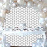 Snowflake Decorations 3 Pcs Snowflake Foil Fringe Curtains, Silver