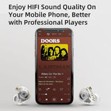 KZ EDX PRO in Ear Monitor, IEM Earphones Headphone with 1DD, HiFi Deep Bass IEM for Gaming, Wired Gaming Earbuds with 10mm Dynamic Driver Detachable