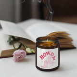 Pink Western Cowgirls Gifts For Girls Women, Trendy Preppy Howdy Cowgirl Boots Candle, Pink Christmas Birthday Gifts For Teen Girls, Cedar Fragrance Scented Candles, 8 Oz