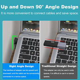 2 Pack 90 Degree Usb C To Usb Adapter, Up And Down Angle Usb C Male To Usb 3.0