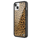 Cases - Meow, Compatible With Apple Iphone 14 Plus | Leopard Animal Brown Black Spots Cute Trendy - Protective Black Bumper, 4Ft Drop Test Certified, Women Owned Small Business