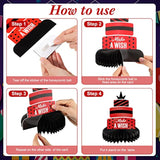 8pcs Red & Black Honeycomb Centerpieces for Birthday Party Table Decorations
