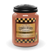 Candleberry Candles | Honey Pecan Rum Cake | Strong Fragrances For Home | Hand Poured In The Usa | Highly Scented & Long Lasting | Large Jar