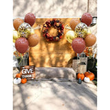 50pcs Fall Balloons 12 Inch Coco Brown Gold Confetti Latex Balloons for Thanksgiving Party