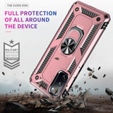 For Samsung Galaxy S20 Fe Case, Galaxy S20 Fe 5G Case With Hd Screen Protector, Military Grade Protective Cases With Ring For Samsung Galaxy S20 Fe 5G?Rose Gold?