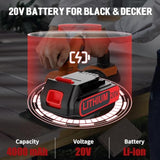 3500Mah Lbxr20 Battery For Black And Decker 20V Battery Replacement 20Volt Max Lithium-Ion Lb20 Lbxr20 Lbxr2020 20V Lithium-Ion Weed Eater Trimmer Cordless Tool Battery 2Pack Just For Black And Decker