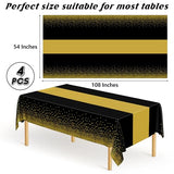 Black Table Runner, 10FT Black Cheesecloth Halloween Table Runner 35*120inch Boho Runner for Halloween Indoor Table Kitchen Party Decorations