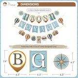 Bon Voyage Party Decorations – Bon Voyage Banner, Travel-Themed Birthday Decor, Farewell & Going Away Party Supplies