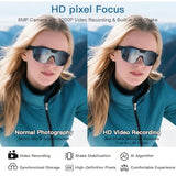 AI Smart Glasses with Camera, 4K Video Recording Sunglasses with Camera, UV400 Polarized, Voice Assistant & 6-Axis EIS Stabilization, Unisex