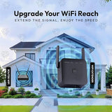 2026 Fastest Wifi Extender Signal Booster Covers 10000 Sq.Ft And 80 Devices | 2.4Ghz High Speed Wifi Repeater With Ethernet Port - Eliminate Dead Zones With Wireless Internet Booster For Home