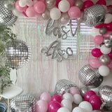 6Pc Silver Disco Ball Balloons 22Inch 4D Party Decorations 2026