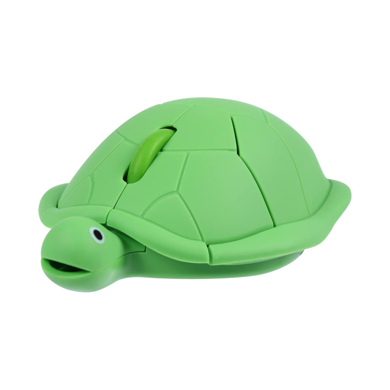 Wireless Mouse,Cute Animal Green Turtle Shape Portable Quiet Lightweight Optic