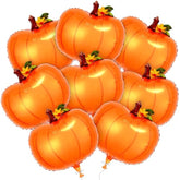 20 Pcs Pumpkin Foil Balloons Large Orange Mylar Fall Thanksgiving Halloween Decor