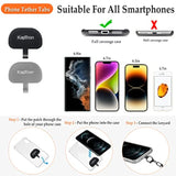 Universal Phone Lanyard With Wrist Strap, Adjustable Crossbody Cell Phone Lanyard Neck Strap And Wristlet Strap With 2 Lobster Clips, Phone Tether Patches And Phone Straps (Gray, 2 Pack)