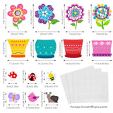 28 Pieces Spring Bulletin Board Decorations Flower Cutouts Classroom Decorations With 3 Sheets Glue Points Springtime Blooms For Home Office School Party Decor