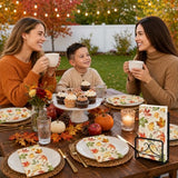 Fall Paper Napkins, Autumn Leaf Thanksgiving Bathroom Paper Hand Towels