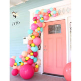 Balloon Garland Kit Pink Blue Peach Balloon Arch Tropical Flamingo Par