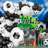 94pcs Soccer Balloon Arch Kit β Black & White Balloons for Football Party Decor