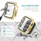 Bling Crystal Diamond Apple Watch Case with Screen Protector for Series 7/8/9 41mm