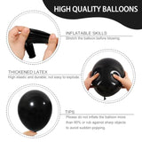 129Pcs Black Balloons Latex Balloons Different Sizes 18 12 10 5 Inch P