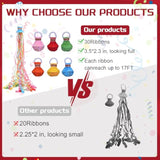 24Pack Colorful Hand-Thrown Streamer Poppers, No Mess Confetti for Parties & Events