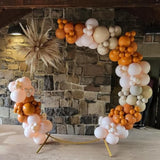 Burnt Orange Balloon Garland Arch Kit Double Stuffed Fall Party Decor