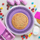 96 Pieces Purple And Silver Birthday Plates And Napkins Party Tableware Set With Happy Birthday Party Decorations,Paper Plates,Napkins And Forks For 24 Guests