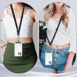 2X Crossbody Phone Lanyard with Patches Adjustable for Travel & Everyday Use