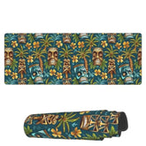 Laptop Mouse Pad Tikis Tropical Tree Desk Mat With Stitched Edges 31.5X 11.8 Inch Non-Slip Large Keyboard Rubber Writing Table Mat For Office Home