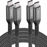 USB-C to USB-C Cable (15FT 2PACK 60W) Long Cable,Fast Charging Cord for iPhone 15 Pro, Galaxy S23/S22/Z Fold 3,Note 20 Ultra/10 Lite,Google