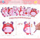 36 Pack Sticky Notes 720 Sheets Monster Heart Sticky Notepad Cute Funny Self-Stick Page Markers Writing Memo Pads For Office School Supplies Party Favors