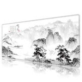 Pattern Xxl Computer Mouse Pad 35.4X15.7X0.12Inch, Large Pc Keyboard Mousepad With Anti-Slip Base For Gaming (Landscape 2, 35.4"X15.7"X0.12")