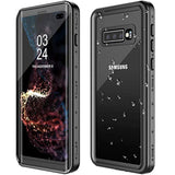 Samsung Galaxy S10 Plus Waterproof Case,S10 Plus Built In Screen Protector 360° Full Body Protective Shockproof Dirtproof Sandproof Ip68 Underwater 6.4 Black