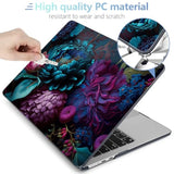 Case For M4/M3/M2 Macbook Air 13.6 Inch Case 2025 2024 2022, Fit Model A3240/A3113/A2681, Laptop Hard Shell With Keyboard Cover Compatible With Macbook Air 13 Inch, Beautiful Fantasy Flower