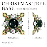 Christmas Tree Stand, Cast Iron Christmas Tree Stand For Real Trees Artificial Trees, Holds Up To 6Ft Trees With 1.77" Trunks, Snowman-Designed Xmas Metal Tree Stands For Holiday Decor
