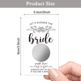 50 Pack Flower Plants Scratch Off Game Cards For Country Wedding, Bridal Lottery Tickets, Wedding Shower Ideas