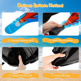 9-pc pirate ship foil balloons with ocean animal designs for birthday party decor