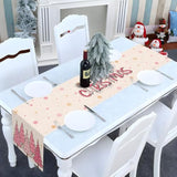 Pink Christmas Table Runner Merry Xmas Tree Winter Holiday Party Decoration Seasonal Home Kitchen Dining Room Island Decor (13" X 72")