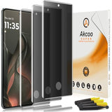 Privacy Screen Protector For Motorola Edge 2025, Tempered Glass Uv Set - 3 Pack, Anti-Spy, Edge To Edge Protection, 9H Hardness,Sensitive Touch,Fingerprint-Id Compatible
