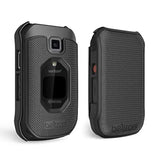 Case With Belt Clip For Kyocera Duraxv Extreme E4810, Extreme+ E4811 (Verizon) Protective Snap On Cover & Rotating Belt Clip Holster Combo (Industrial Strength)