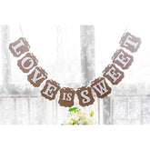 Love Is Sweet Classical Vintage Wedding Gardland Decoration Banner