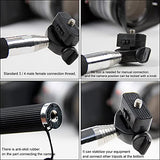 Portable 37 Inch Selfie Stick Phone Tripod Stand, Universal 360 Rotation Extendable Selfie Stick with Rubber Non Skid Feet Super Strong Support
