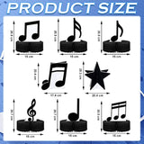 8-Pack Music Note Honeycomb Centerpieces for Musical Party & Birthday Decor